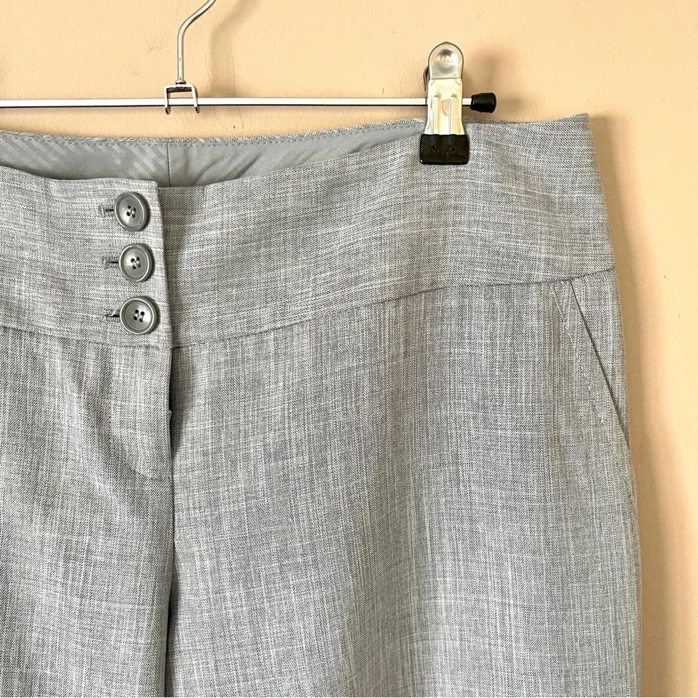 THE LIMITED | Light Gray Cassidy Fit Wide Leg Trouser Pants Sz 8 - Image 2