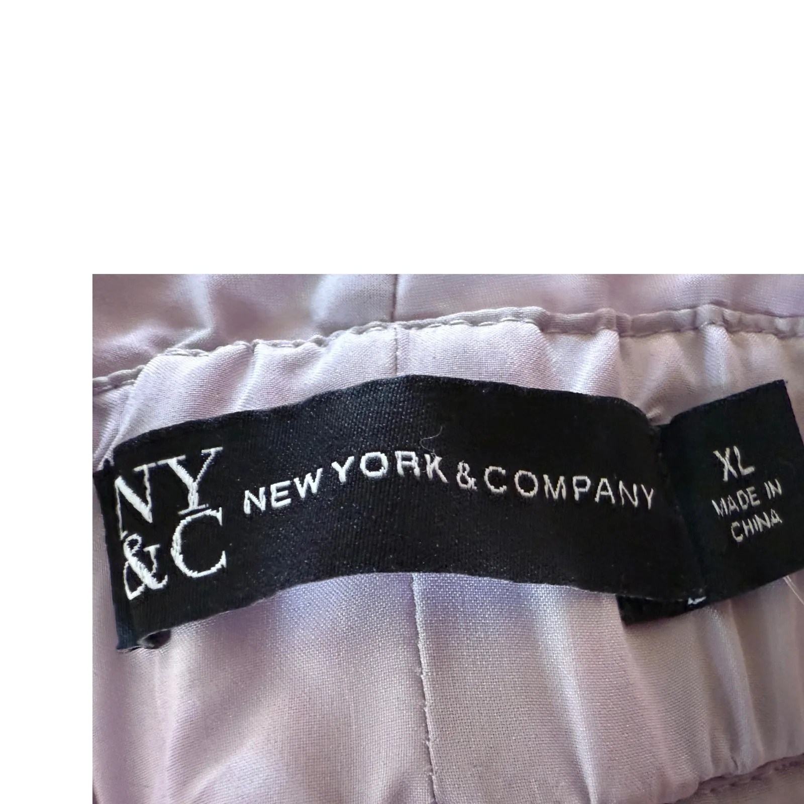 NY&C New York &‎ Company Sequin Shorts Lilac Purple Party Sparkly XL - Image 4
