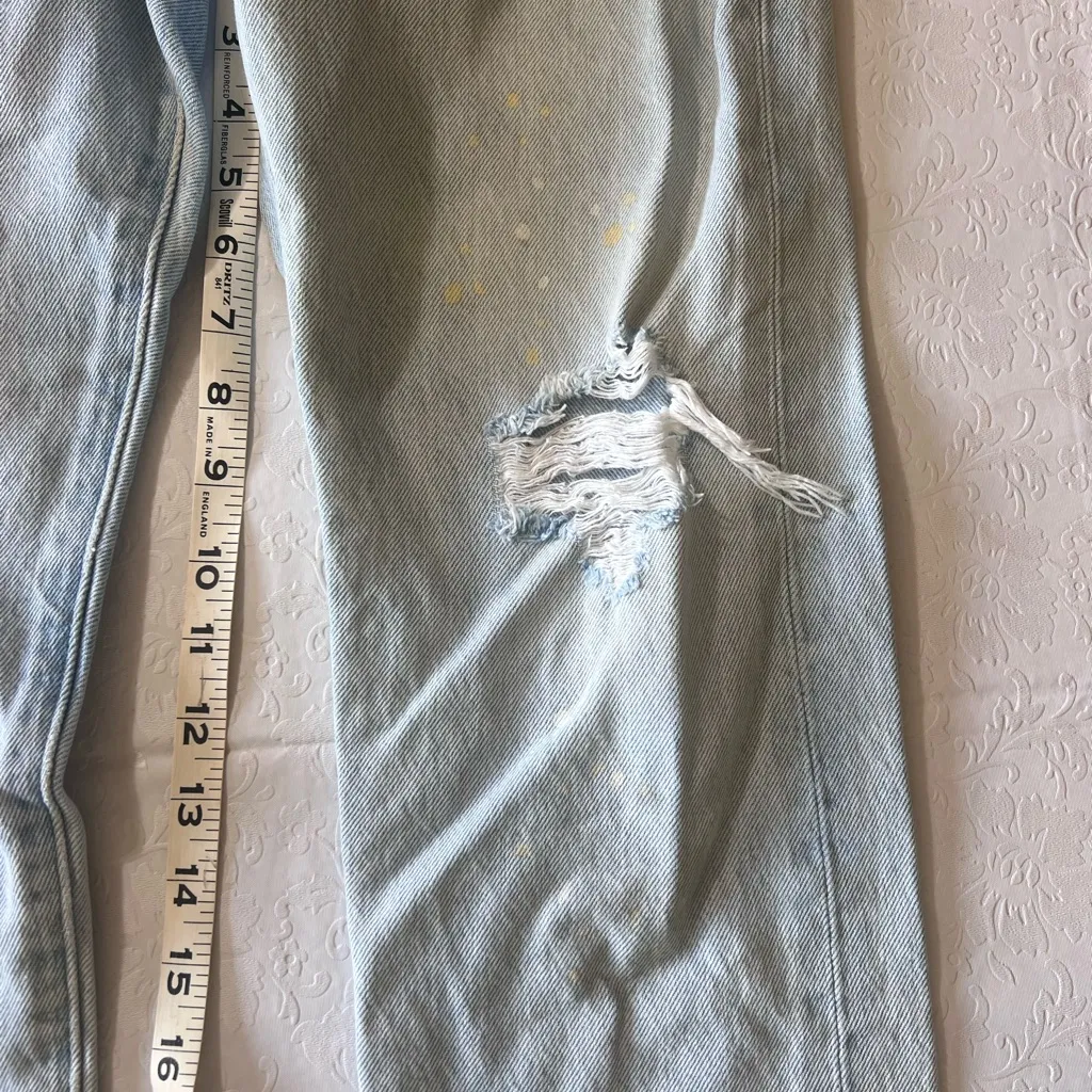 Levi's Sky Blue Denim with Brown Patch - Image 6