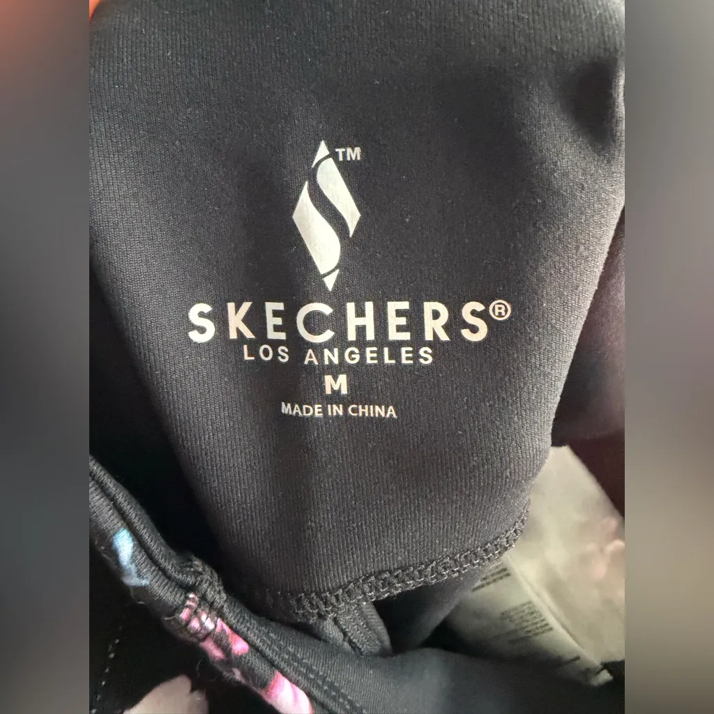 SKECHERS GOFLEX Activewear Set SIZE M Lila Knot Tee+Floral women’s Leggings NWT - Image 10