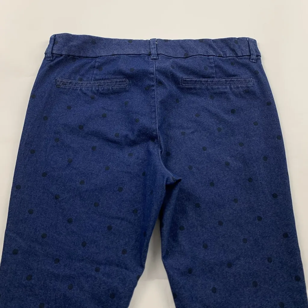 Old Navy Dark Denim Polka Dot Skinny Pixie Cropped Pant 8 - Image 5