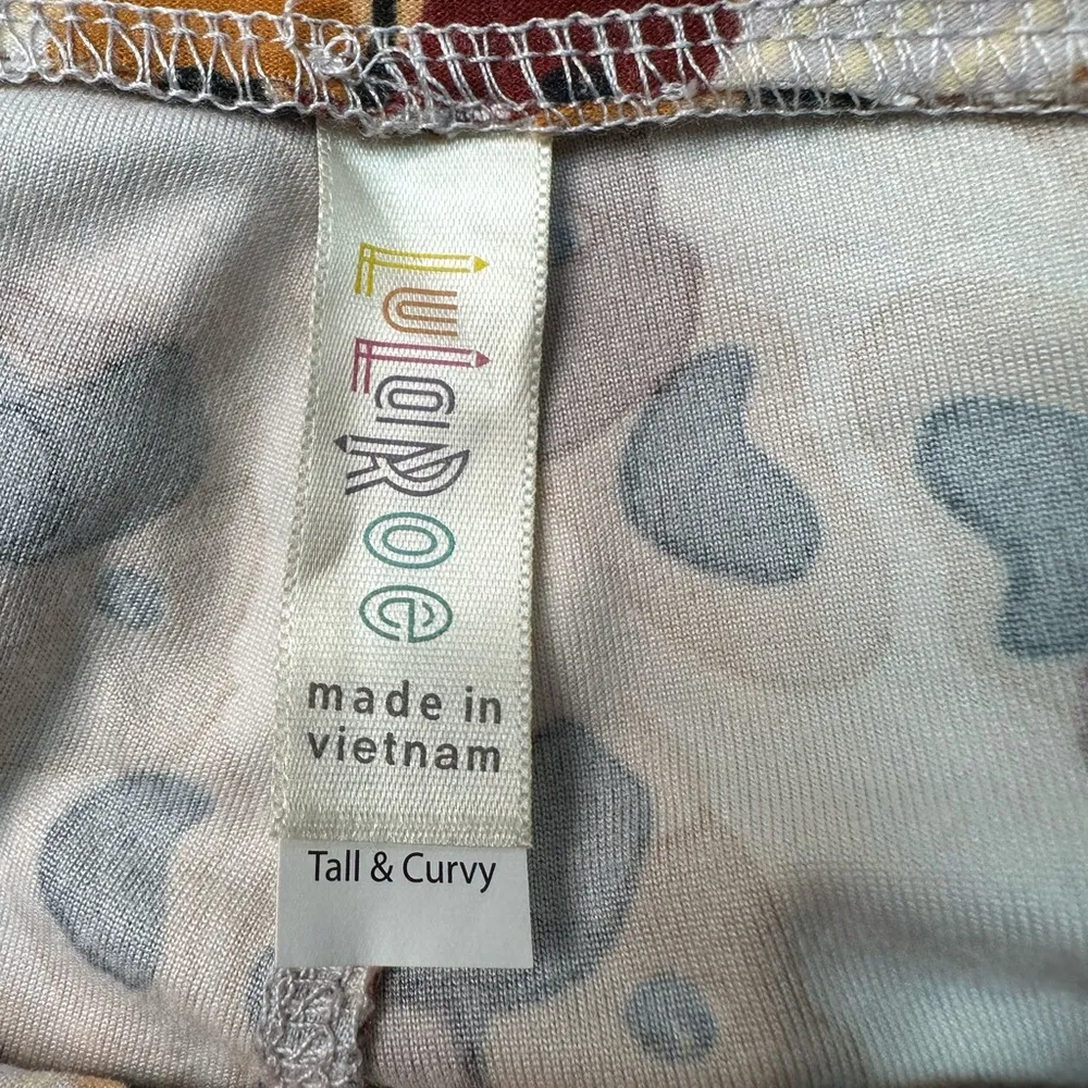 LuLaRoe Tall & Curvy TC Bulldog Frenchie Dog Print Leggings Plus Size 1X XL - Image 7