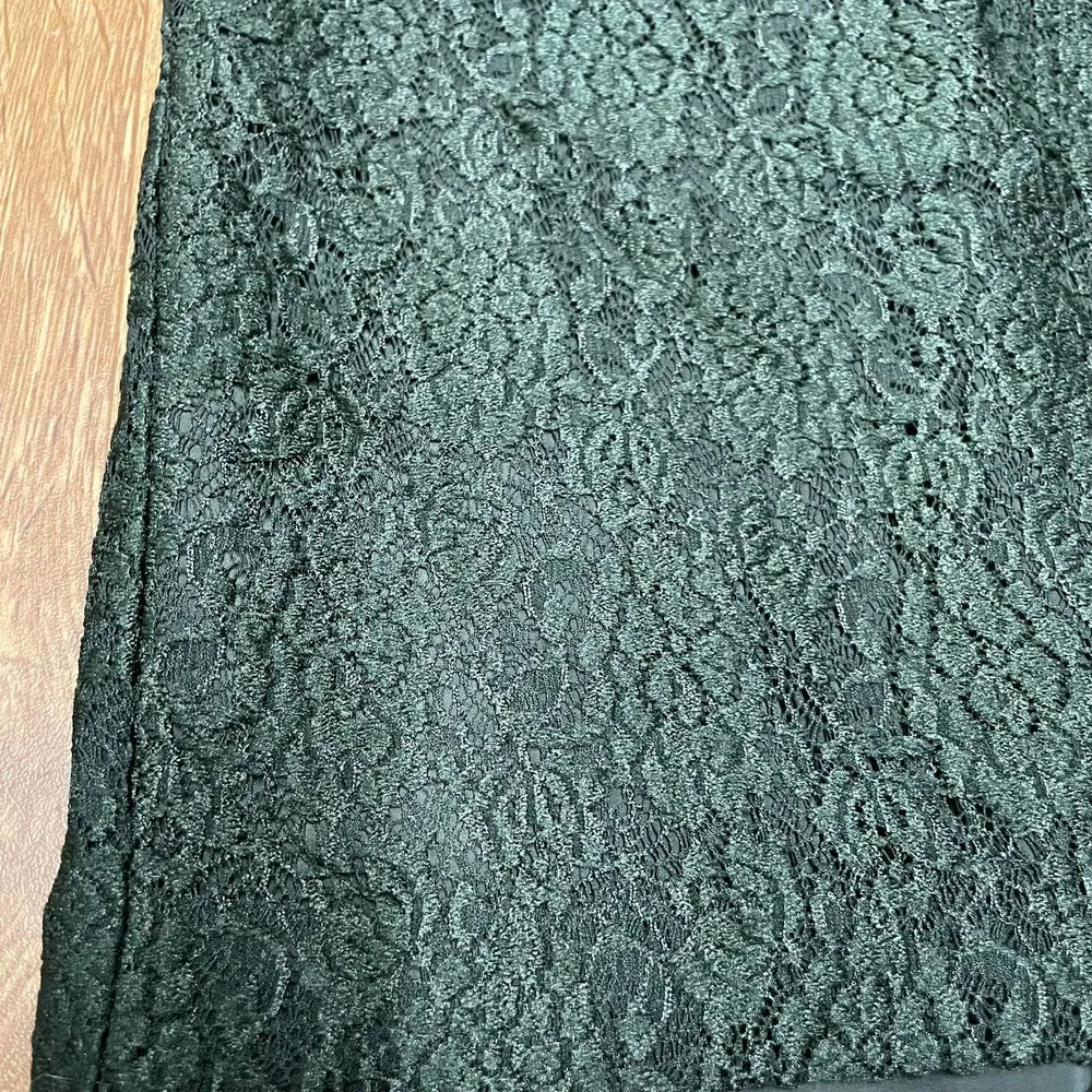 Ann Taylor Womens Dark Green Lace Stretch Pencil Skirt Size 0P Petite - Image 3