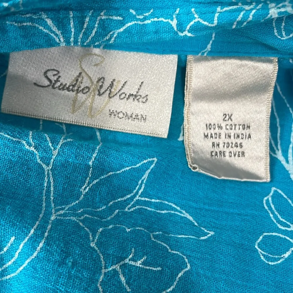 Studio Works Floral Button Down Shirt - Image 5