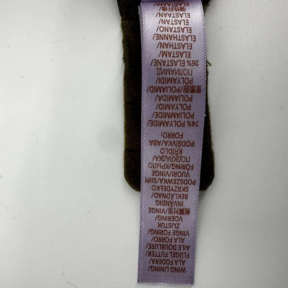 Savage X Fenty Floral Lace Unpadded Bra Underwire Unlined Adjustable Green 32C Size undefined - Image 5