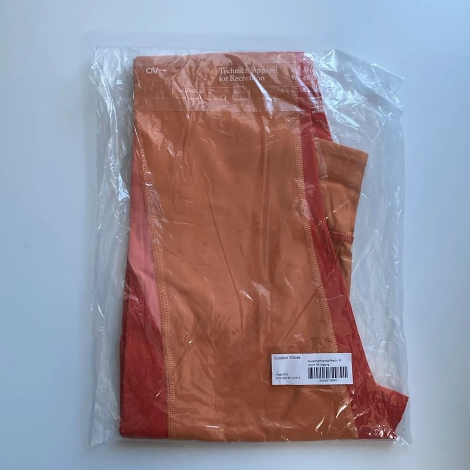 Outdoor Voices Zoom Superform 7/8 Legging Sunstone / Paprika / Peach Size Small - Image 3