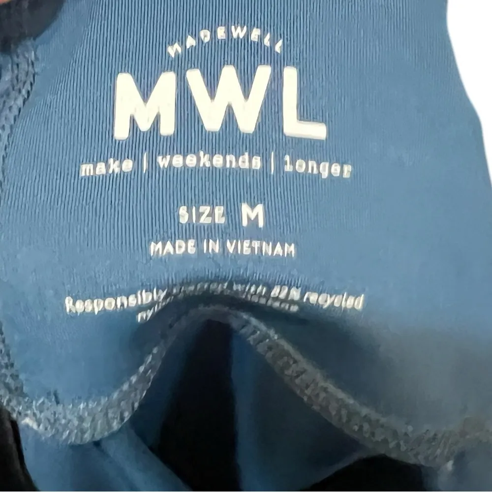 Madewell MWL Form High-Rise 25" Leggings Blue Hematite Size Medium - Image 11