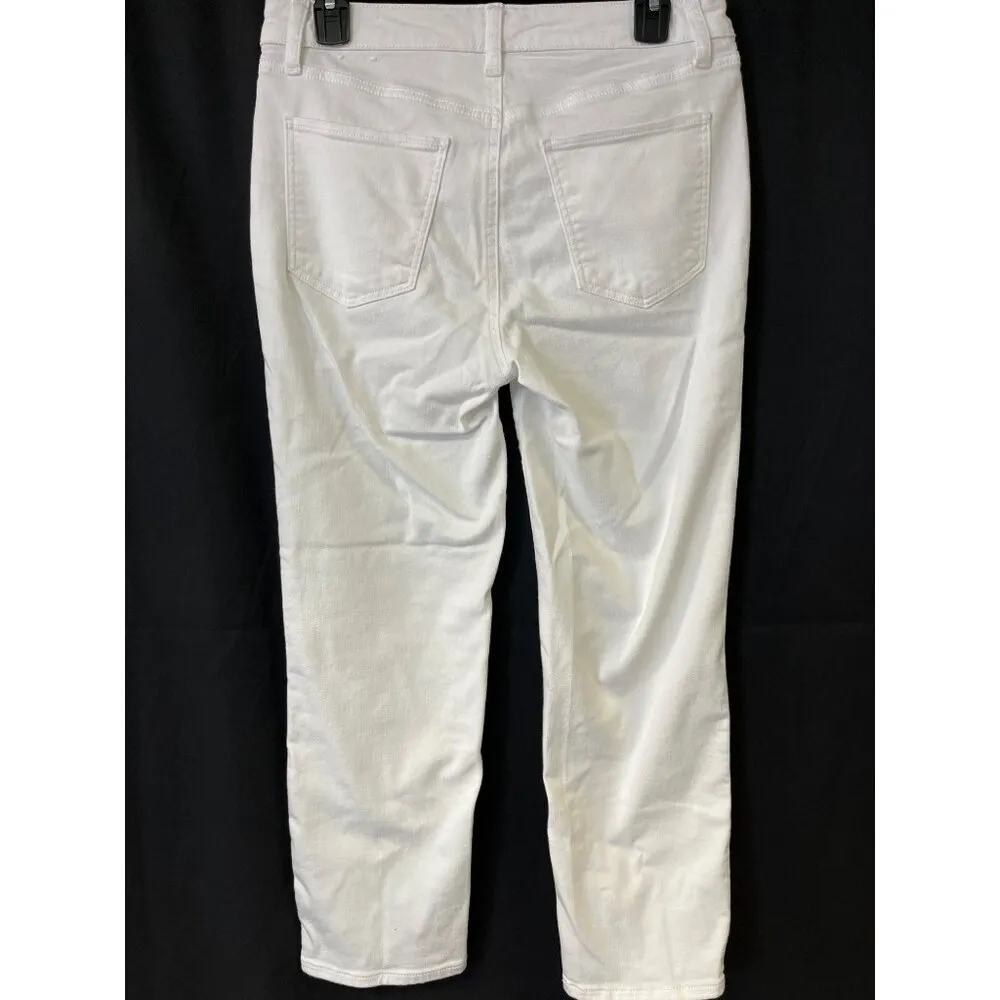Talbots Women's White Crop Jeans/Straight Leg Sz 4 SKU 4436 - Image 3