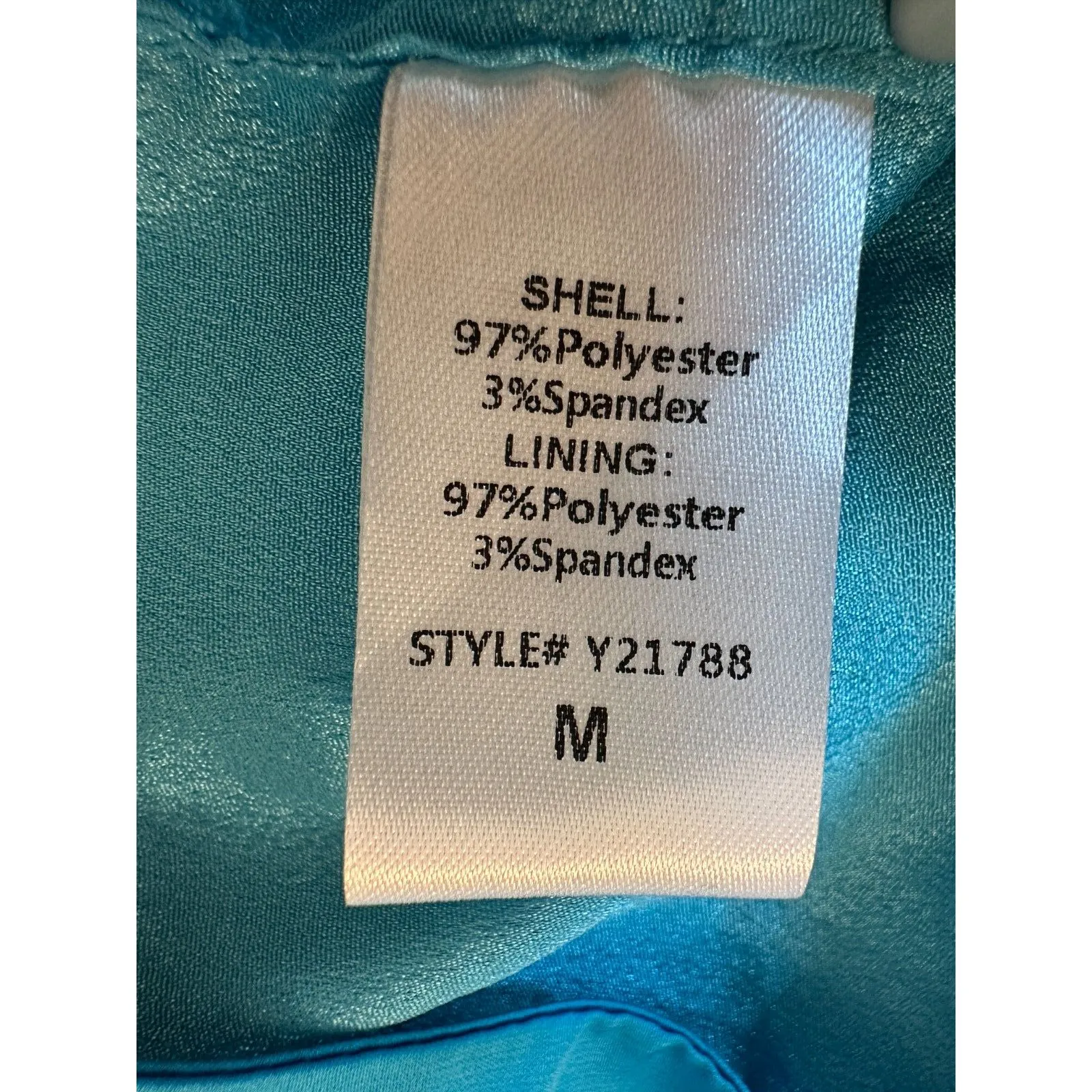 DO+BE  Blue One Shoulder Crop Top Size Medium - Image 5