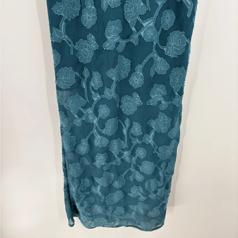 Urban outfitters Y2K coquette fairy boho Becca blue summer floral midi dress xs - Image 10