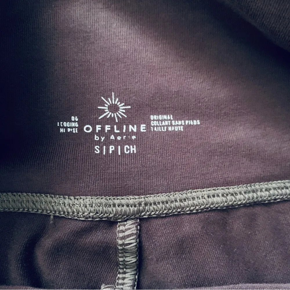 aerie Offline Free People Inspired Acid-Washed Rusty Pink Leggings | Size: S - Image 7