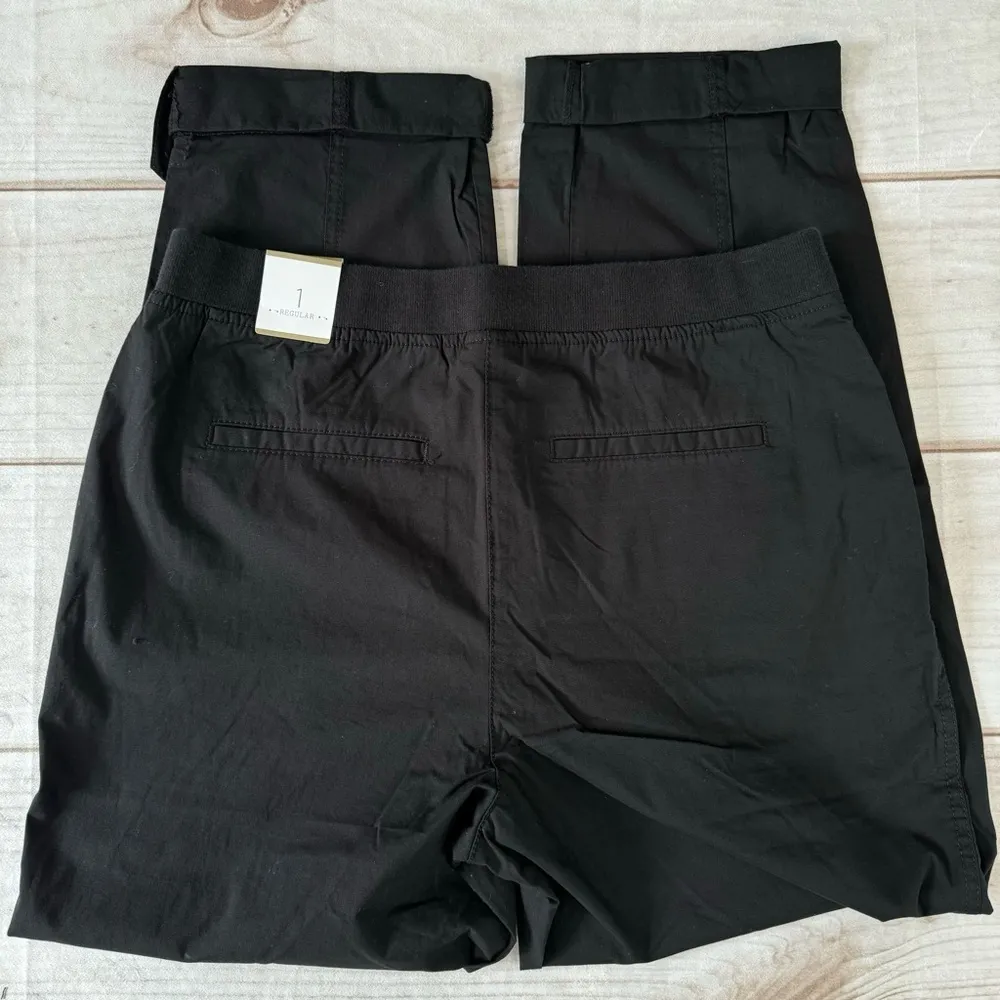Chico’s Fitigues Christa Roll Pants in Basic Black Size 1/8 NEW - Image 2