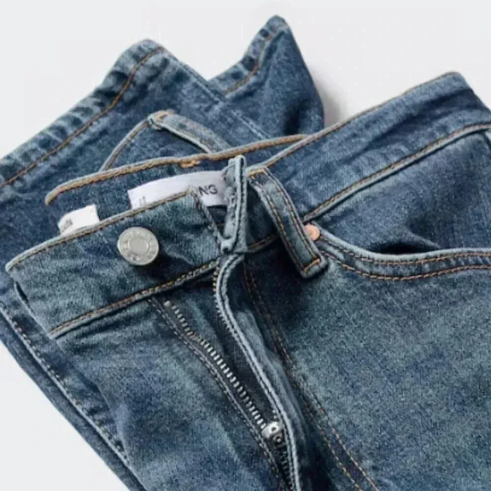 Mango MNG Slim Copped Dark Blue‎ Jeans NWT Plus 16 - Image 10