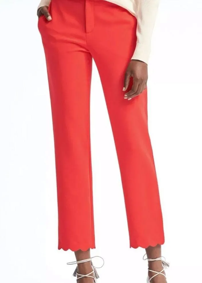 Banana Republic Avery Ankle scalloped pants - Image 4