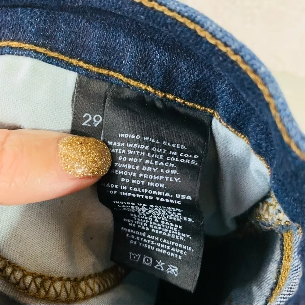 J Brand Cropped Zip High Rise Skinny Jeans in Spirited Wash Size 29 - Image 11