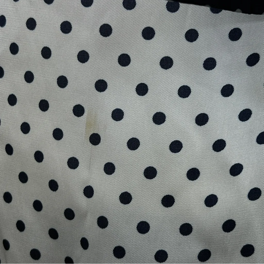 Coco Bianco XL Navy Blue Top with White Polka Dots & High Low Ducktail B… - Image 7
