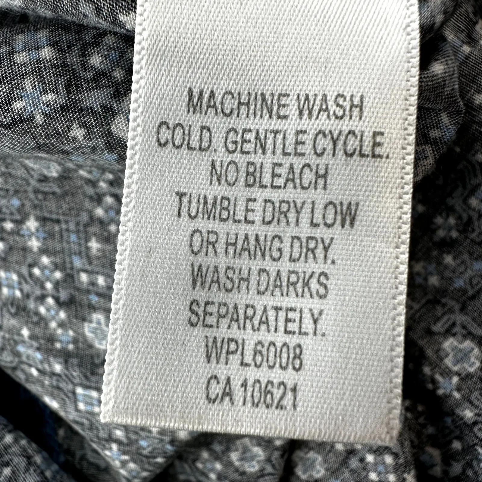 Panhandle Rough Stock Bluse Cape Coral Button Down Pearl Snap Geometric Blue S - Image 5