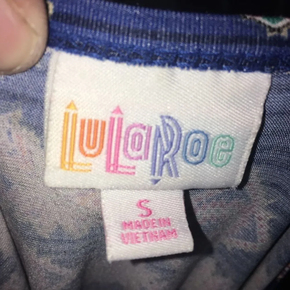 Lularoe blue southwest S fit and flare skater dress - Image 3