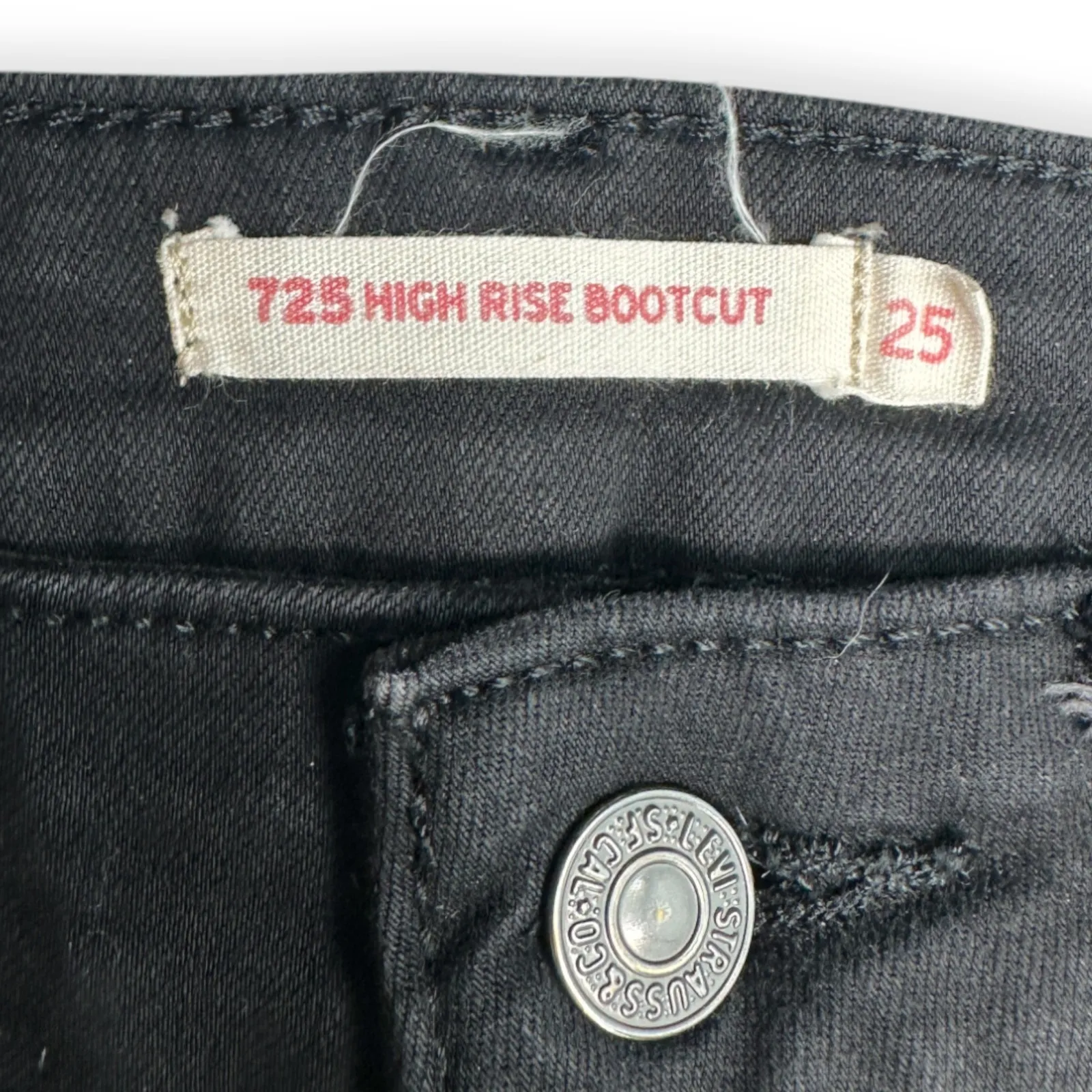 Levi's | W25 L30 | Black  725 High Rise Bootcut Jeans - Image 5