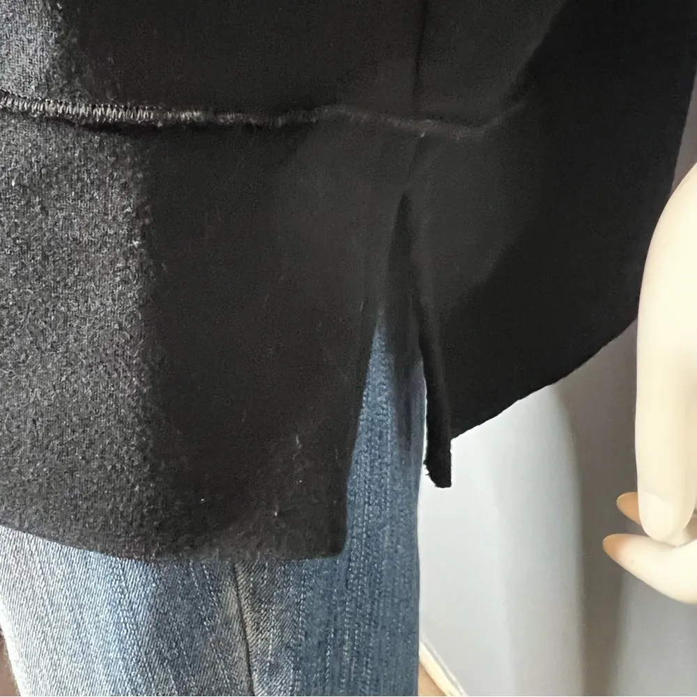 Spanx  Black Perfect Length Crewneck Sweatshirt Size M - Image 6