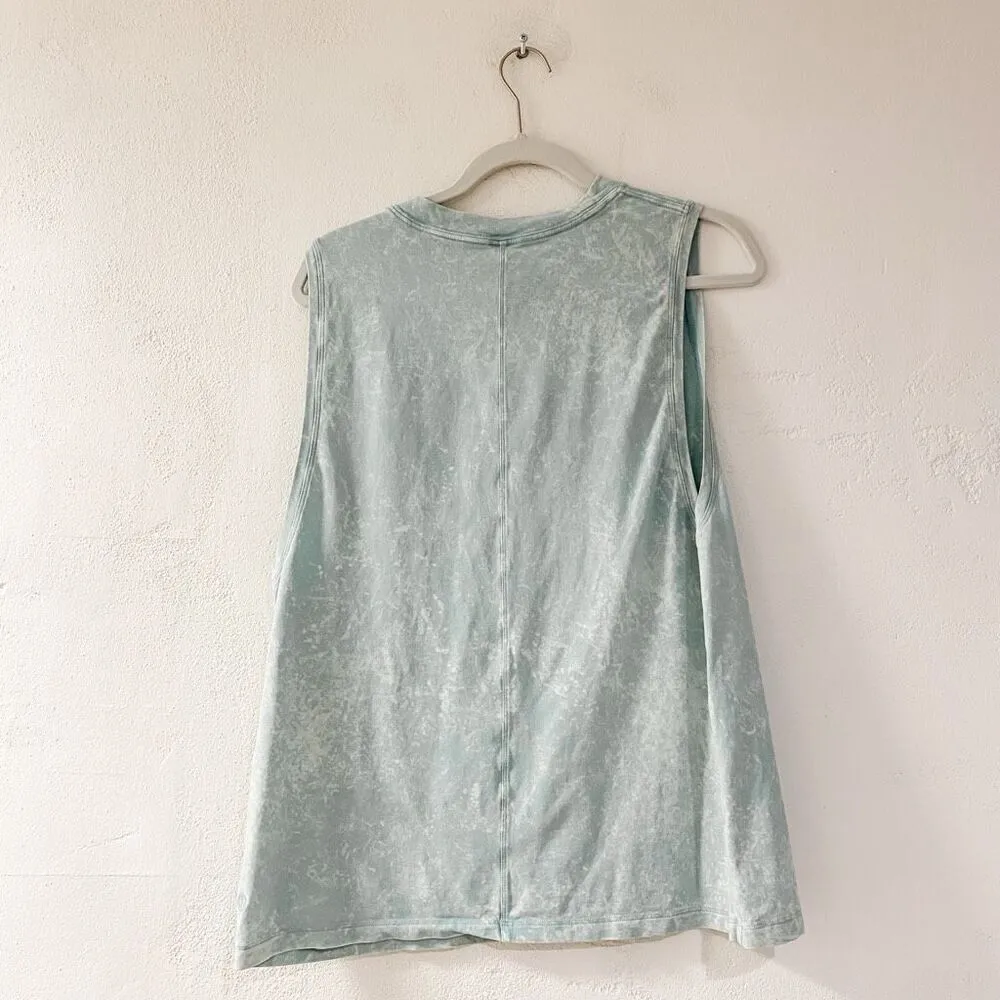 Lululemon All Yours Tank Top in Cloudy Wash Arctic Green Size 6 - Image 3