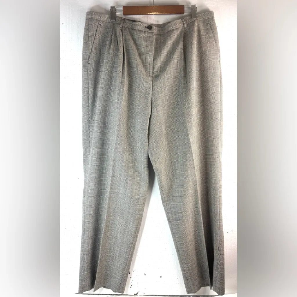 Pendleton Plus 20W Black and White Checked Trousers Pants - Image 3