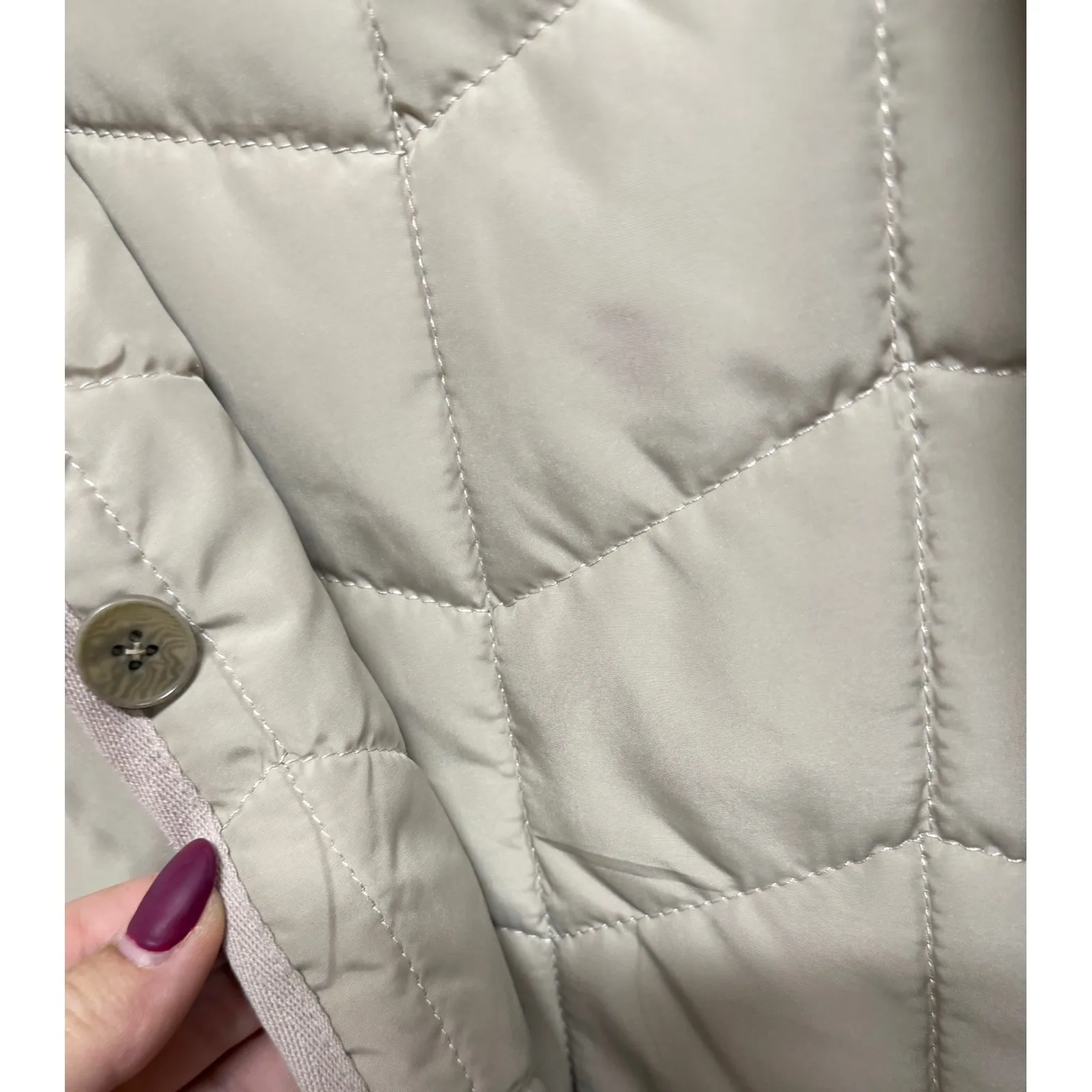 Theory Tan Parka Removable Insert Vest Size Medium Minimalist Winer Jacket - Image 6