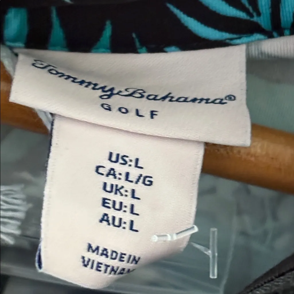 New Tommy Bahama Golf Women’s Tropical Print Short Sleeve Dress 1/4 Zip Size L - Image 7