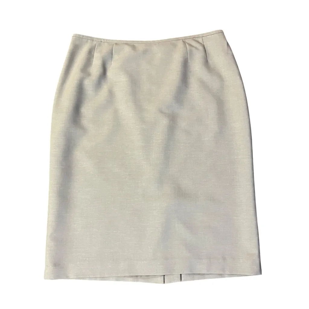Jones Studio Separates Skirt Women's 12 Beige Lined Pencil Used - Image 3