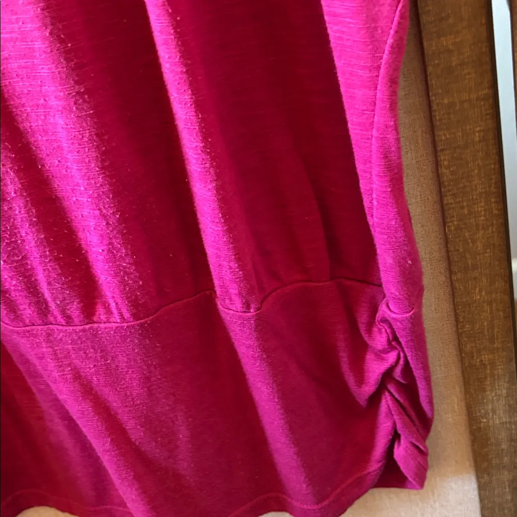 Derek Heart Magenta Short Sleeve Top 2x - Image 2