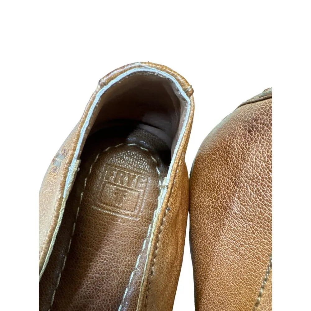 Frye Carson women’s brown leather shoes flats/loafers size 8.5m SKU 3548 - Image 8
