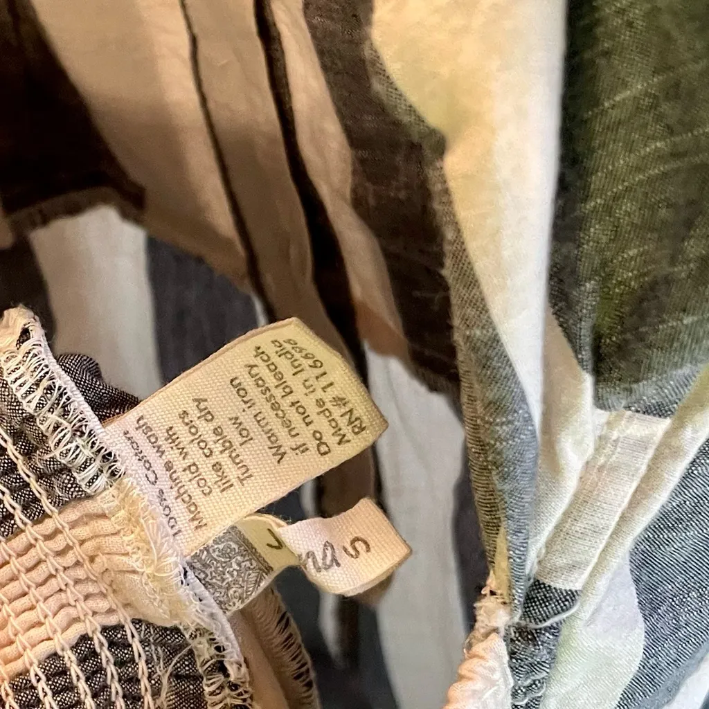 💙🤍 Japna Striped Jumpsuit in White and Light Navy 🤍💙 - Image 4