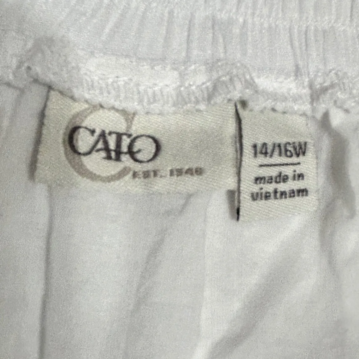 Cato Boho Skirt 14/16W White Asymmetrical Ruffle Midi Cottagecore Indie Festival - Image 7