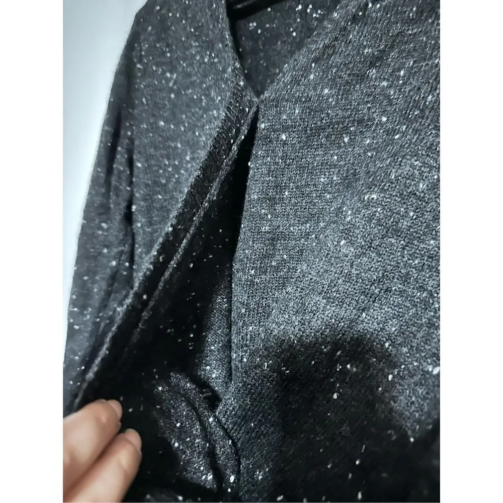 Madewell Donegal Wrap-Front Pullover Sweater In Coziest Yarn Wool Gray Womens - Image 5