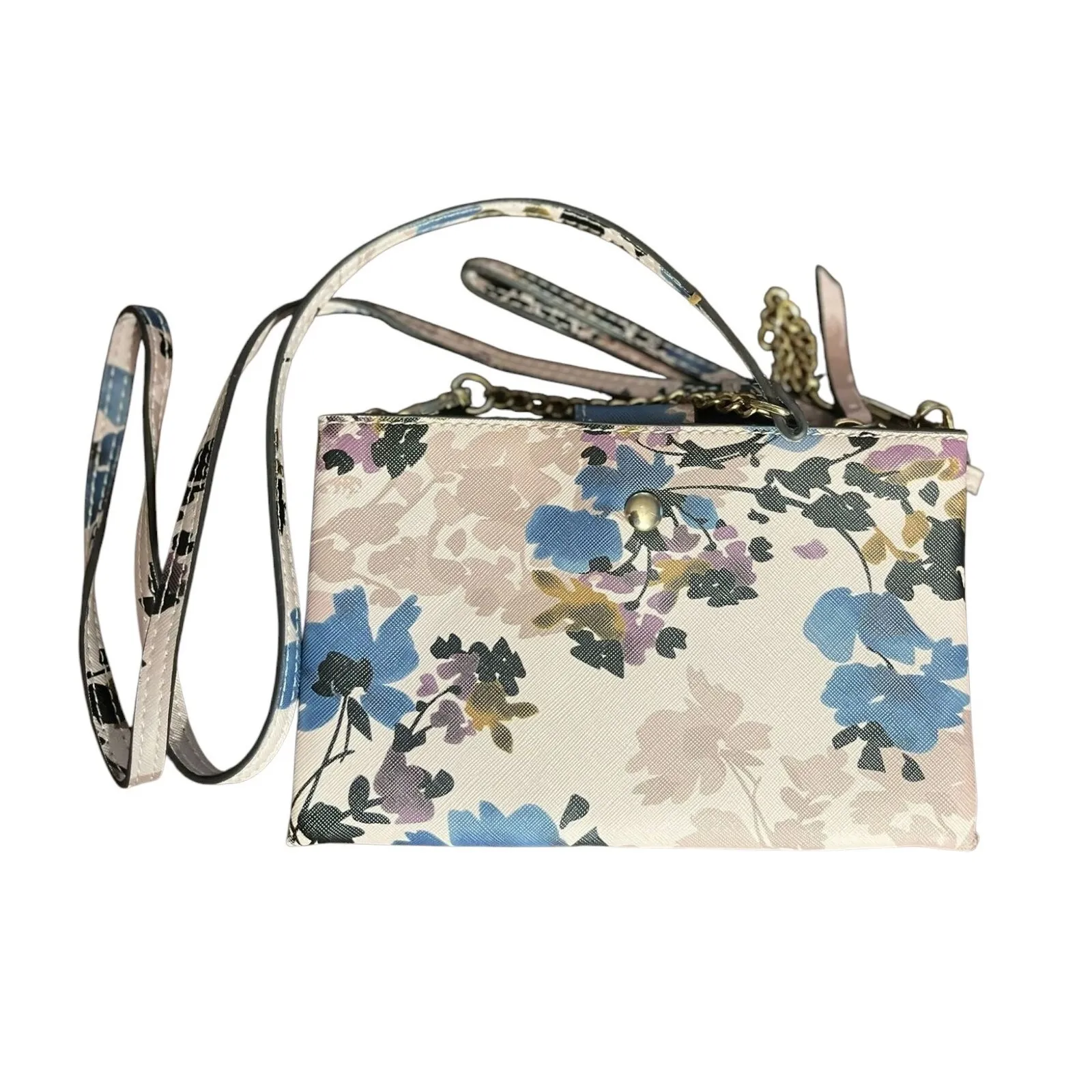 Nanette Lepore Floral Wallet‎ Crossbody Chain Strap Clutch Bag - Image 2