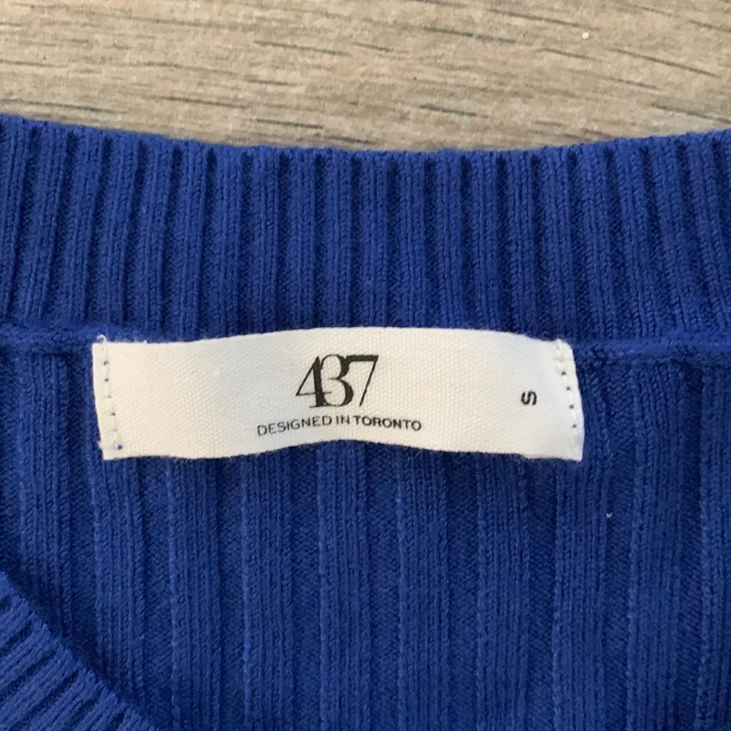437 blue cardigan - Image 4