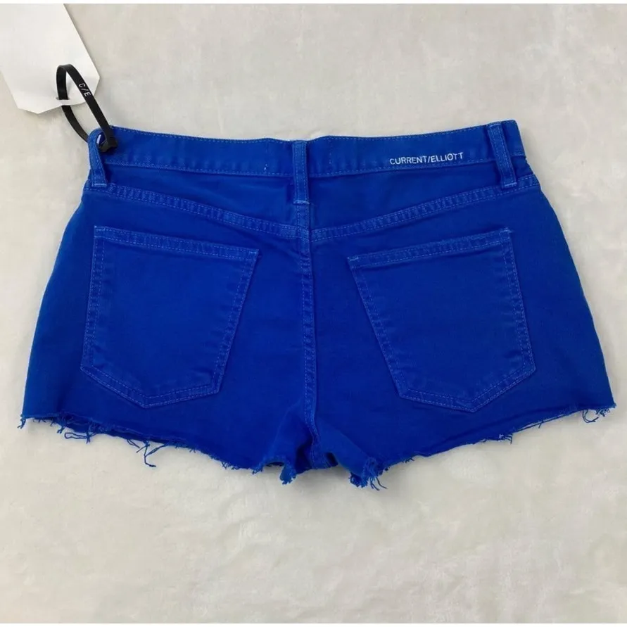 NWT Current/Elliott Women's Boyfriend‎ Denim Shorts Blue Size 25 Casual - Image 3