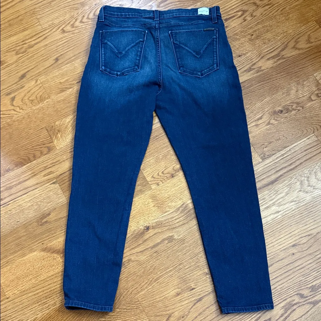 Hudson Natalie Mid Rise Ankle Super Skinny Jeans Dark Wash Size 32 - Image 4