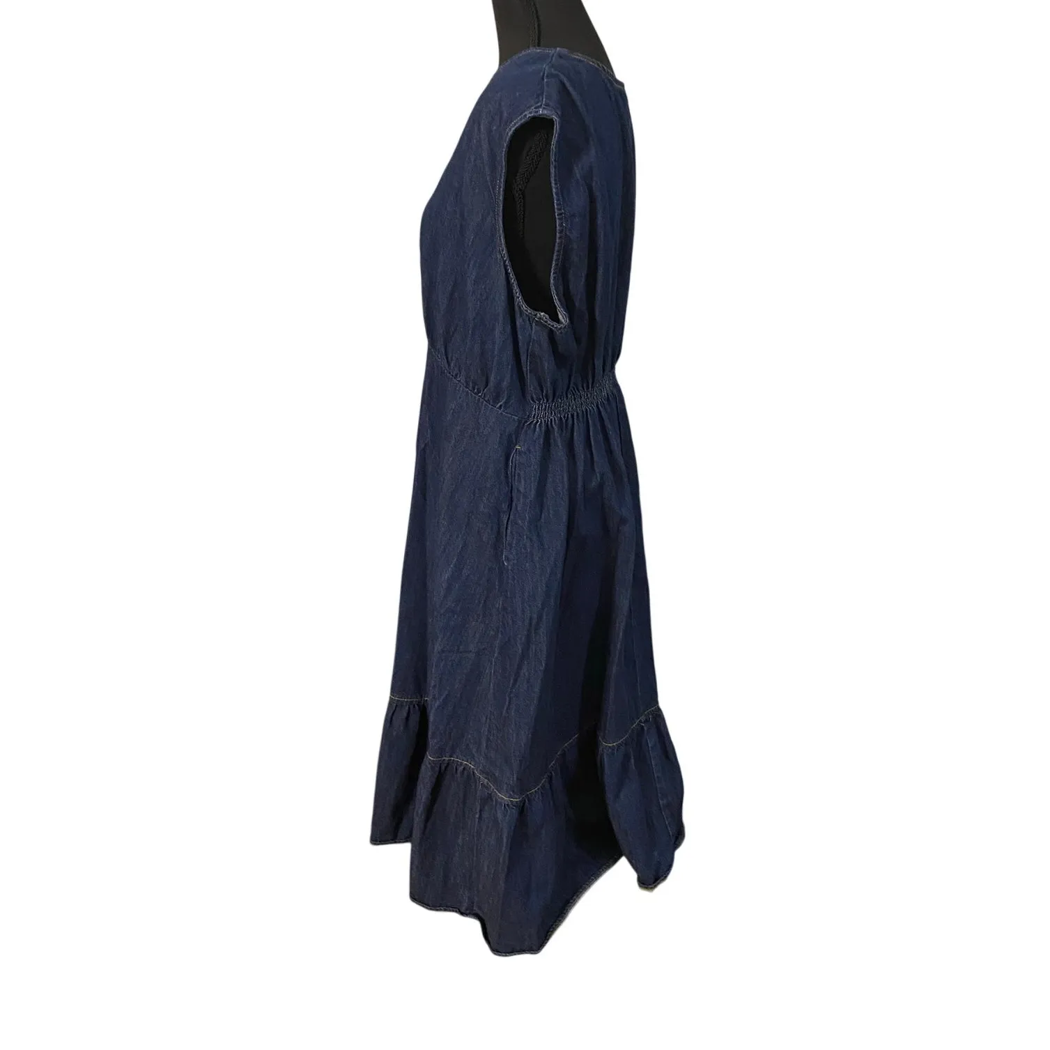 Denim‎ Midi Dress XL V - Image 2