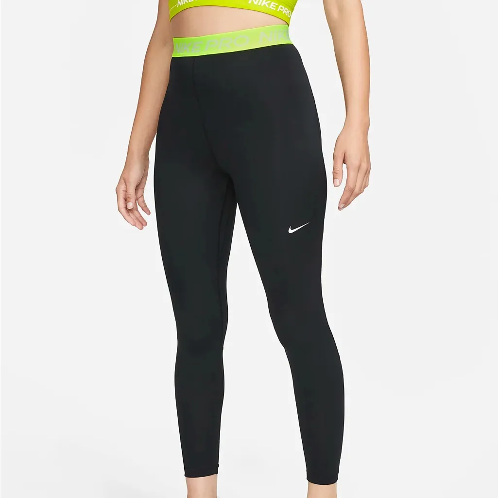 NWT Nike Pro Women's Mid-Rise Crop Leggings (Plus Size) SZ-1X - Image 8