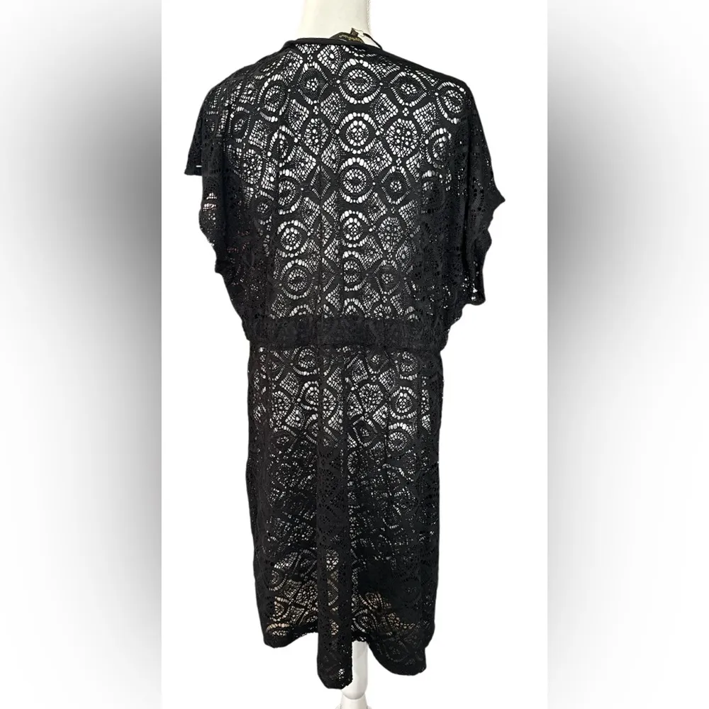 Chic Black Lace Kimono size 2X - Image 2