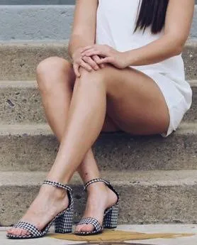 Lulus Gingham Heels - Image 3