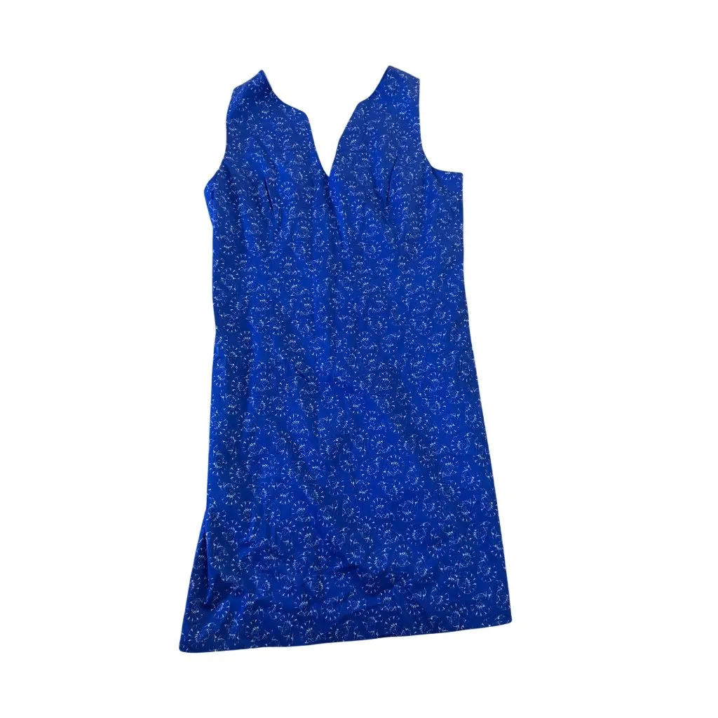 LAUREN GOLD Blue Shrimp Print Shift Dress Size 4 NEW NWT - Image 6