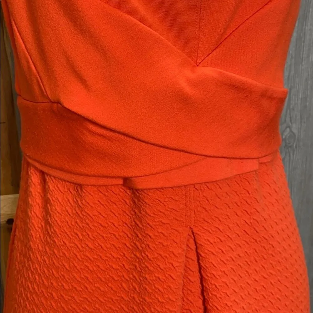 HD in Paris Orange Ardmore Cross Pleat Dress 8 - Image 5