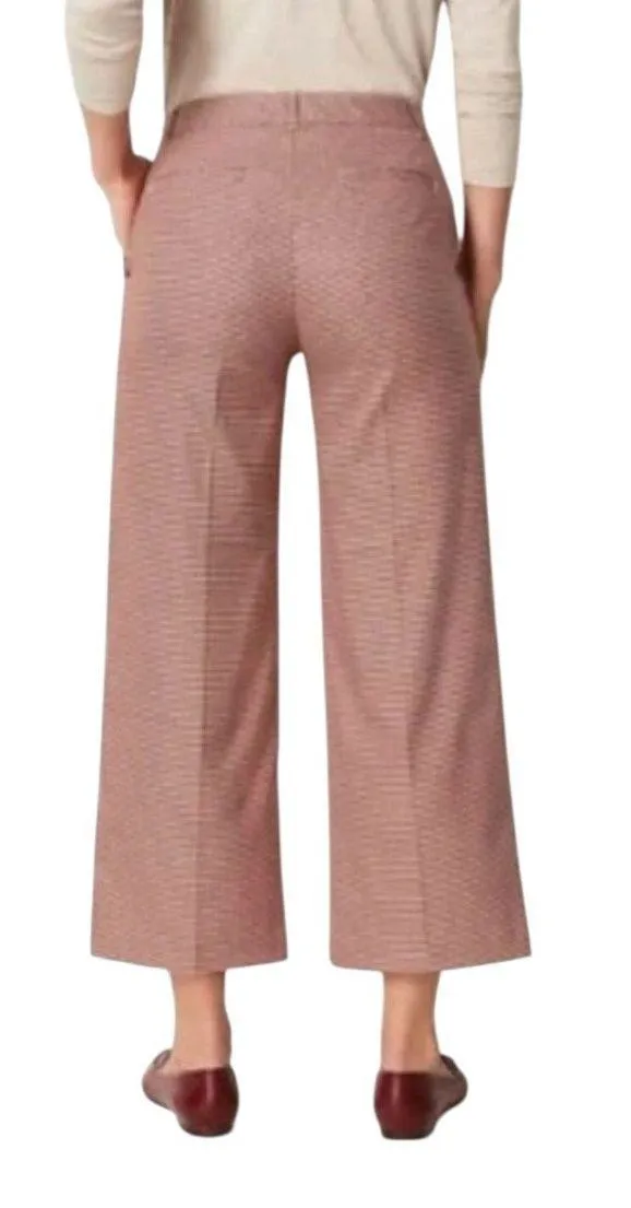 J Jill‎ Womens Houndstooth Wide Leg Cropped Career Pants Size 14 - Image 2