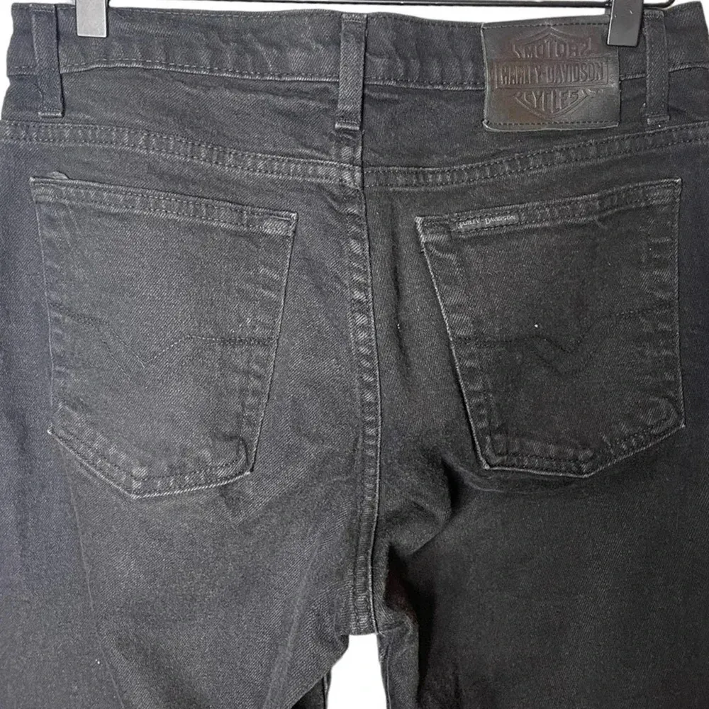 Harley Davidson Women’s Vintage Y2K Black Classic Fit High Rise Jeans Size 10 - Image 8
