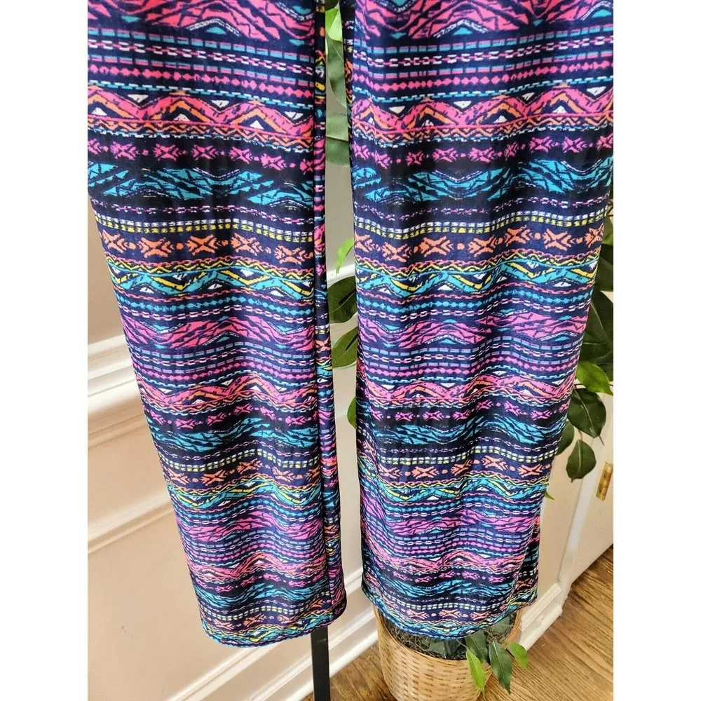 Win Win Women's Multicolor Polyester Pull On Comfort Waist Palazzo Pant Size M Size M - Image 4