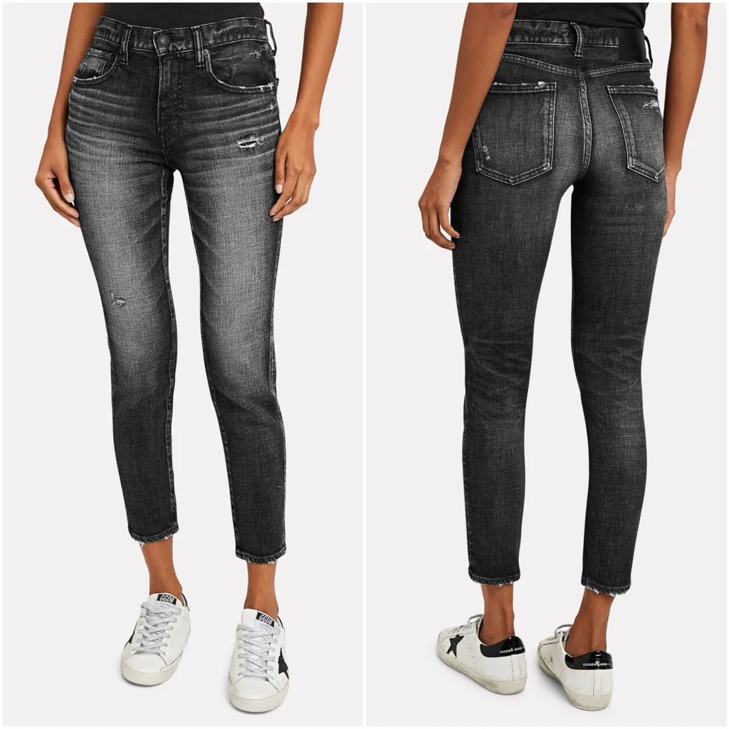 NWOT Moussy Vintage Prichard Skinny Black Wash‎ Jeans Size 25 - Image 2