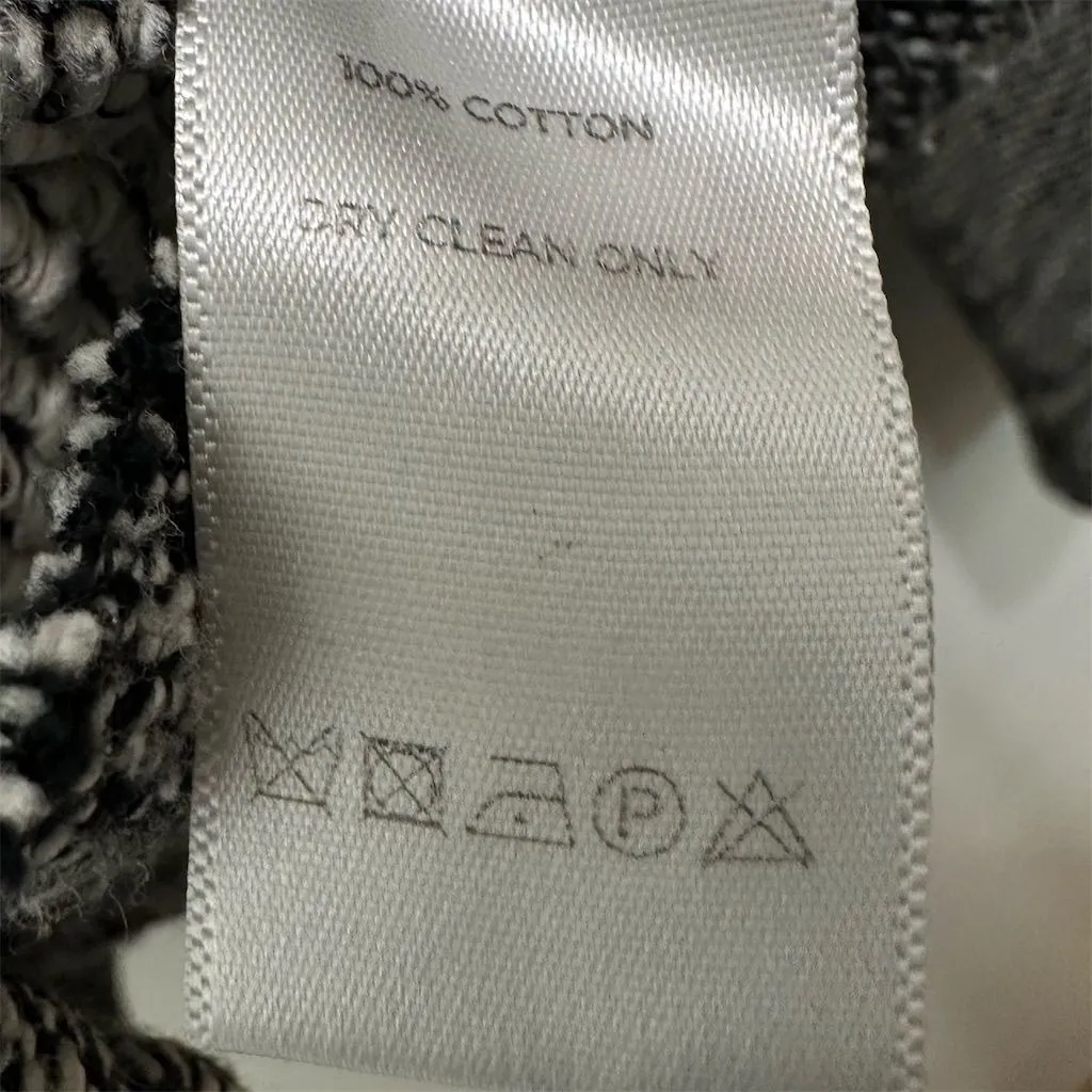 Lilla P Womens Black Moto Jacket Textured Knit Small Minimalist Rocker Streetwea - Image 6