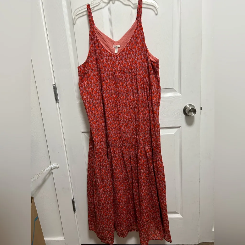 Joie Orange and red Patterned Maxi Dress - Image 2